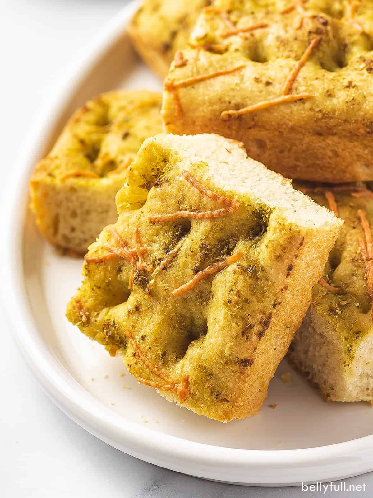 Pesto Parmesan Focaccia - Image