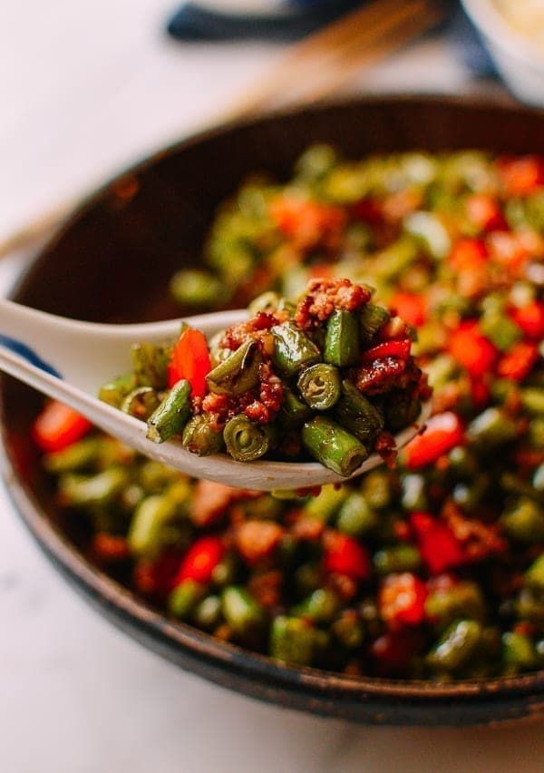 Wok-Seared Green Beans with Crispy Ground Pork - Image
