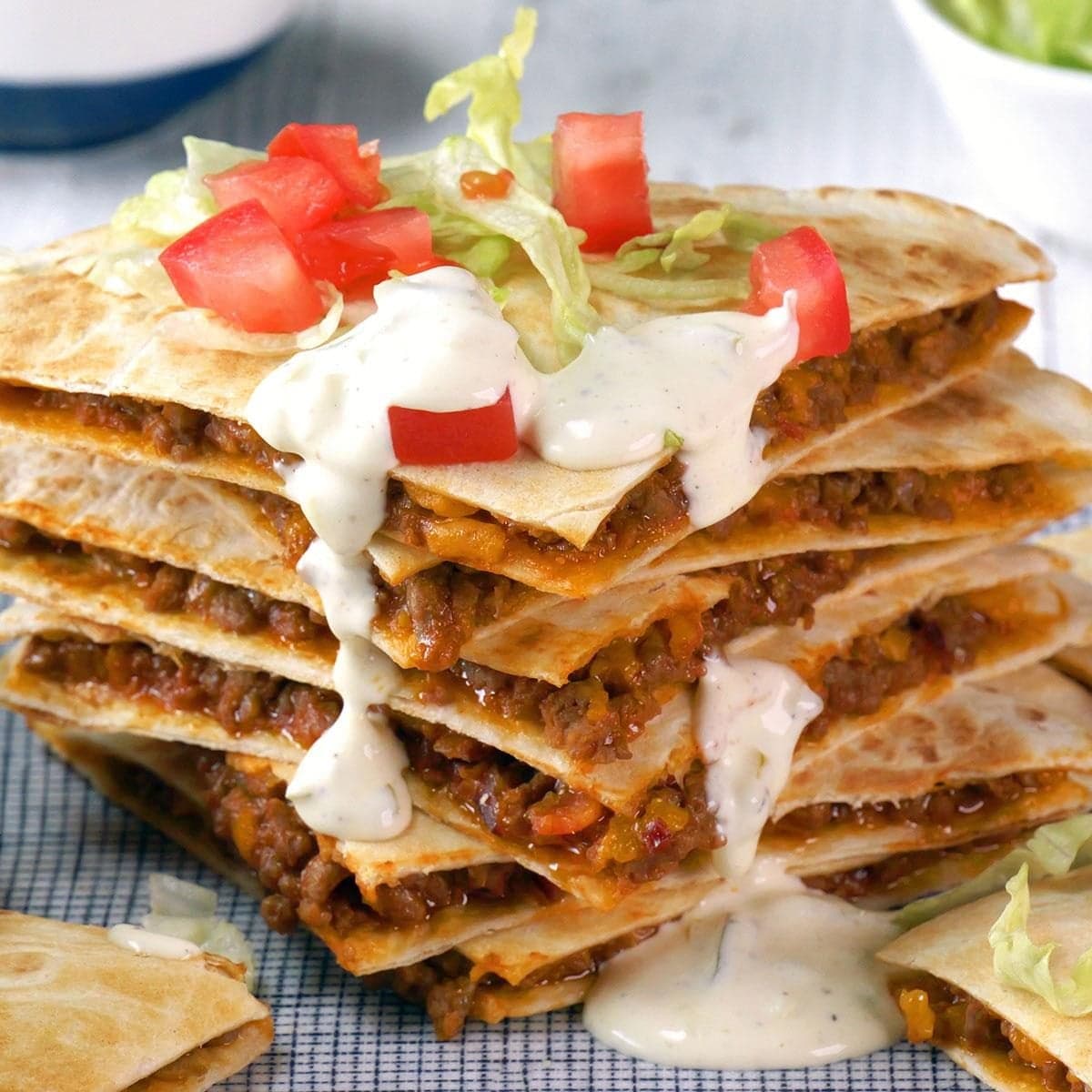 Cheeseburger Quesadillas - Image