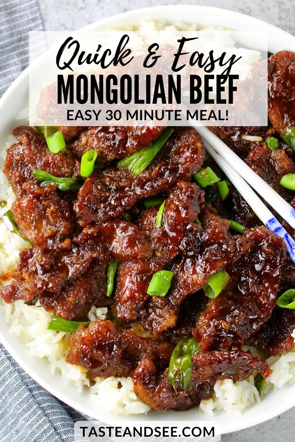 Mongolian Beef with Scallions - Image