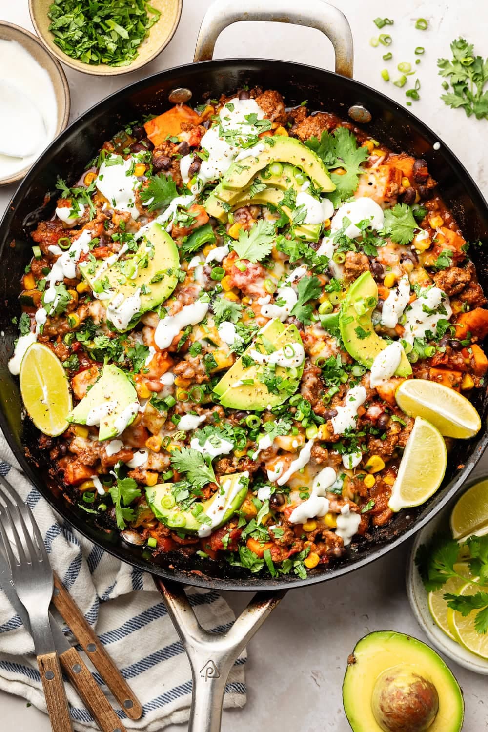 Ground Beef and Zucchini Taco Skillet - Image