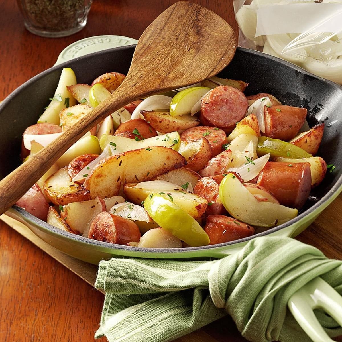 Smoked Sausage, Apple and Potato Skillet - Image
