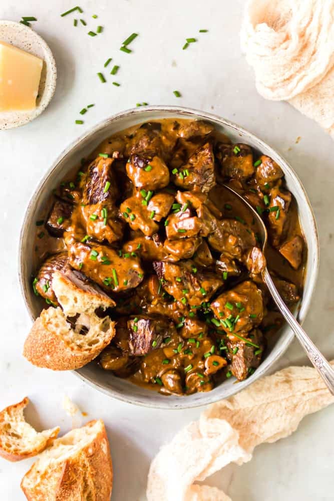 Creamy Garlic Butter Steak Bites - Image