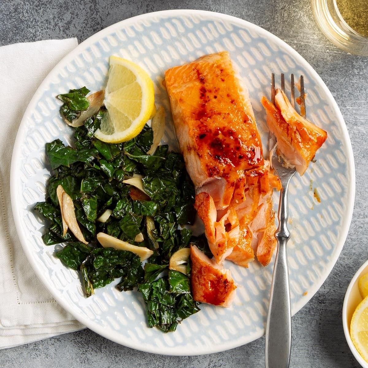 Honey-Mustard Glazed Salmon - Image
