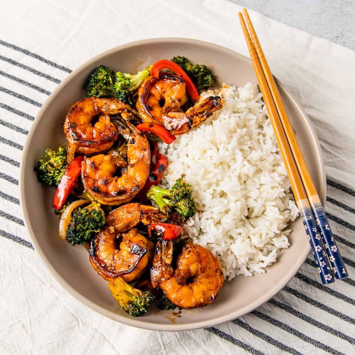 Honey Garlic Shrimp Stir Fry - Image