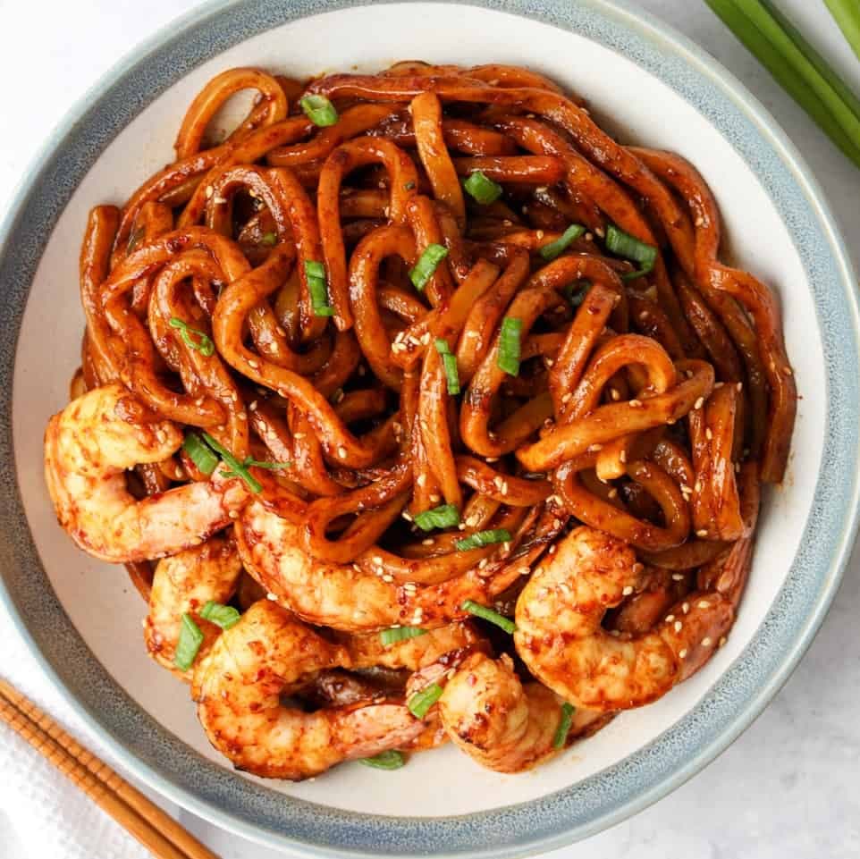 Chili Garlic Shrimp Noodles - Image