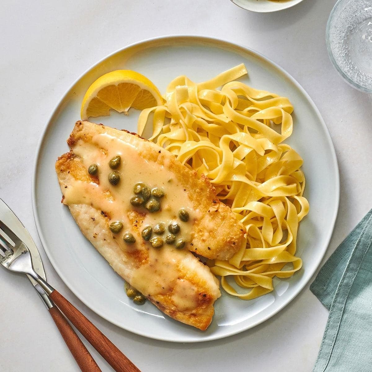 Pan-Seared Tilapia with Lemon Butter Sauce - Image