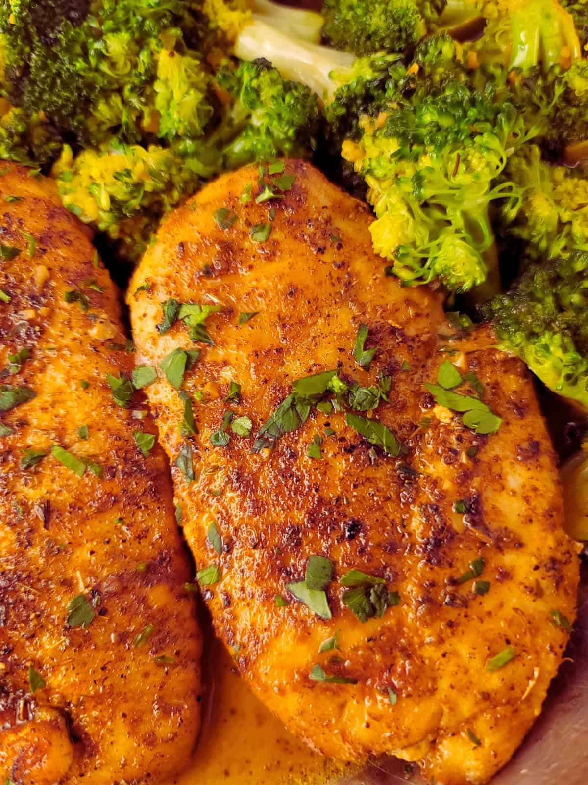 Garlic Butter Chicken and Broccoli Skillet - Image