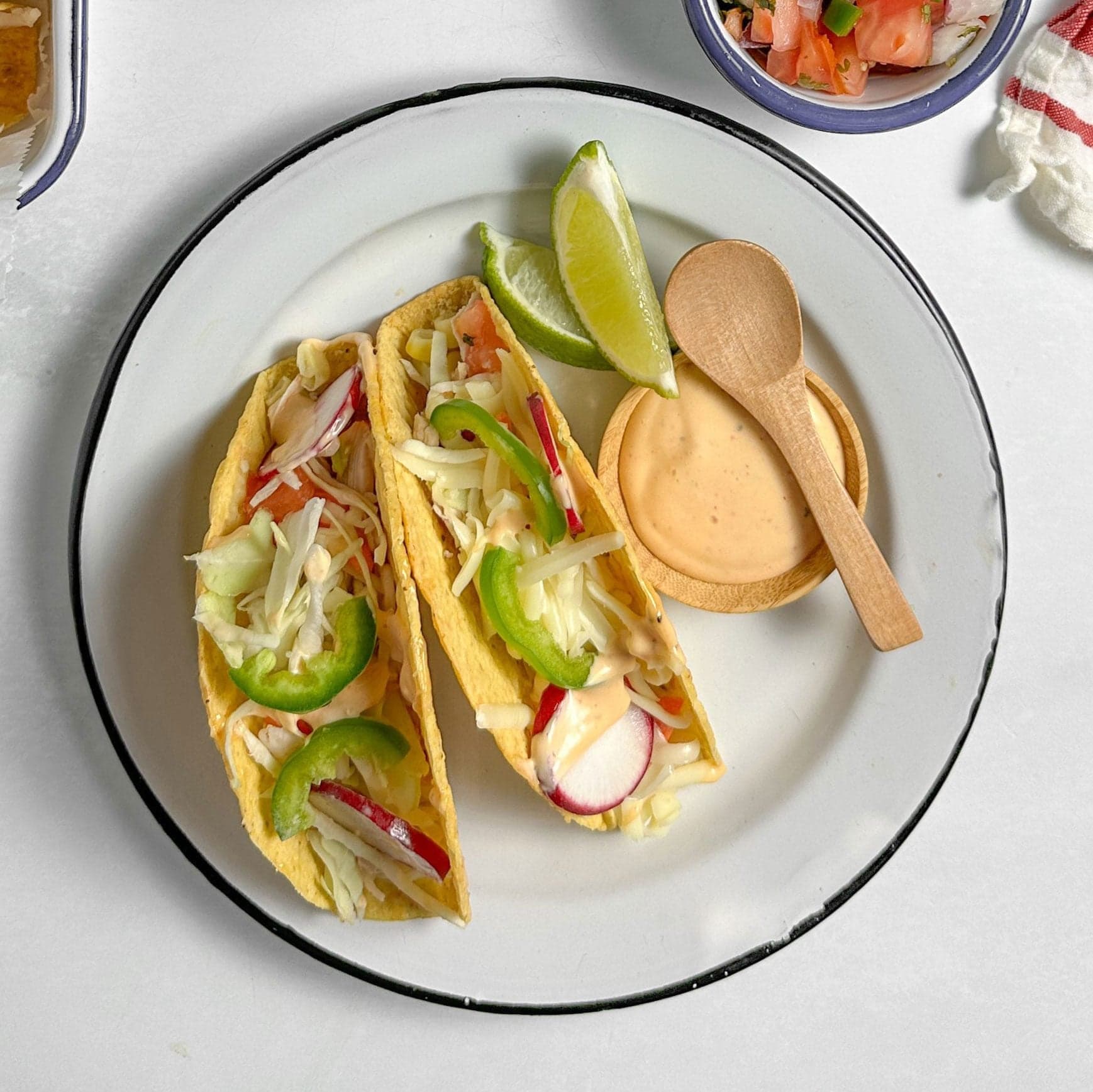 Chipotle Ranch Chicken Tacos - Image