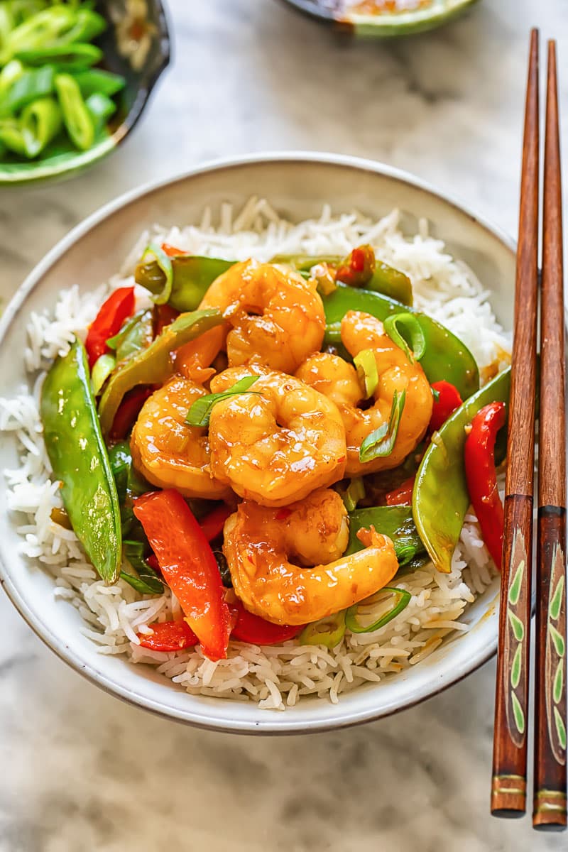 Sweet Chili Shrimp Stir-Fry - Image
