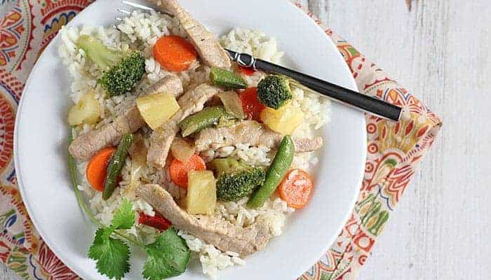 Pineapple Pork Stir-Fry - Image