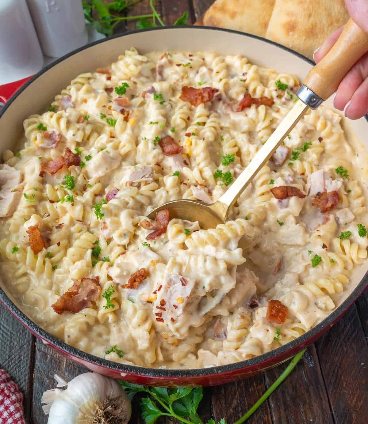 Chicken Bacon Ranch Pasta - Image