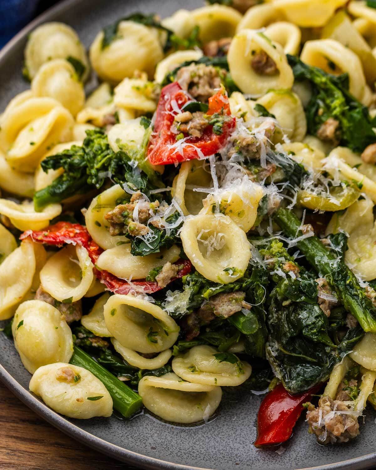 Orecchiette with Sausage and Broccoli Rabe - Image