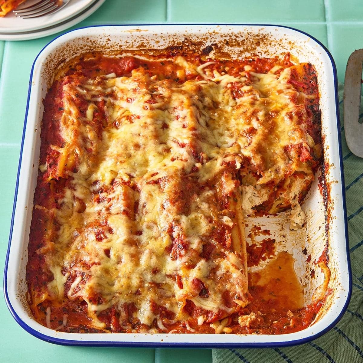 Baked Cheese Manicotti - Image