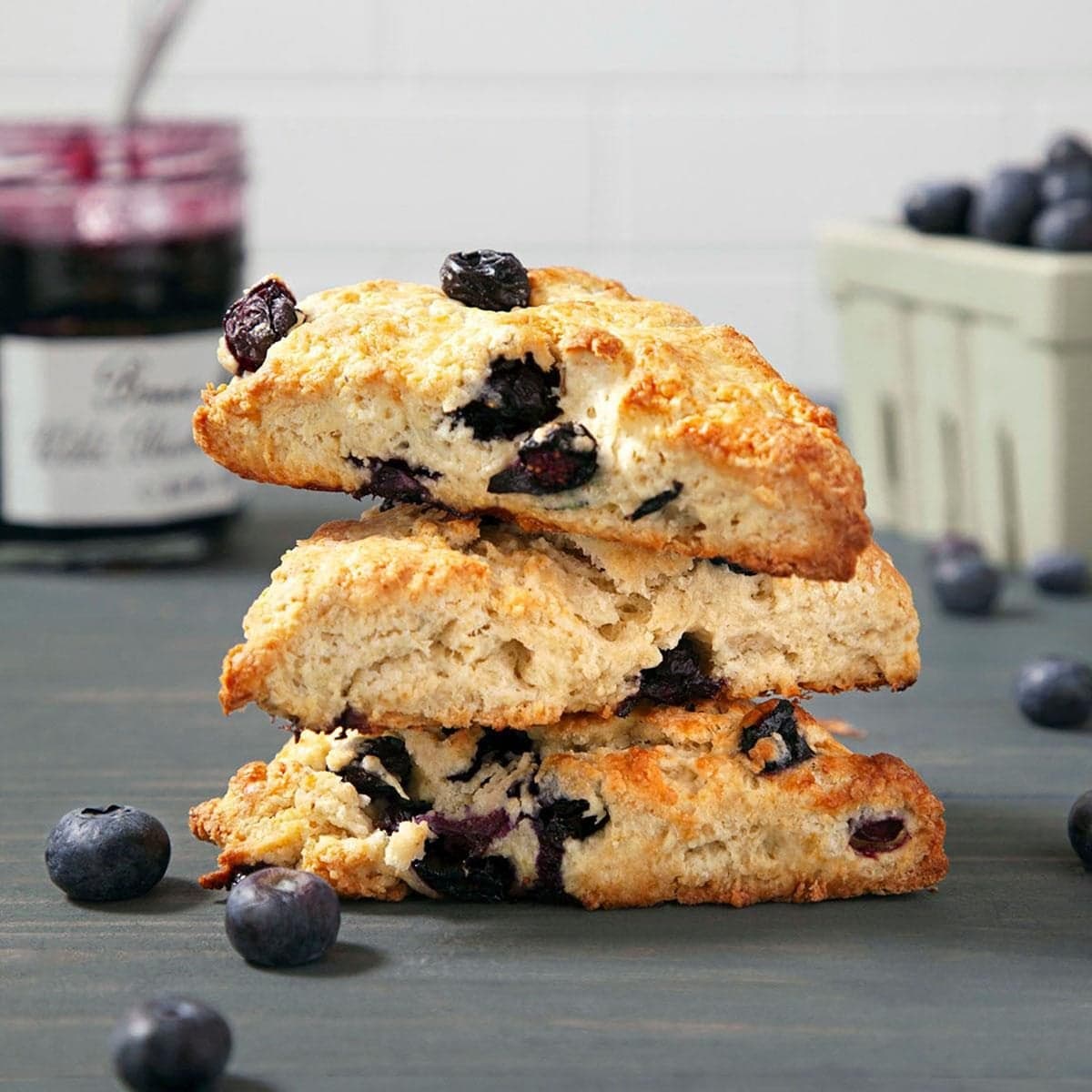 Bakery-Style Blueberry Scones - Image