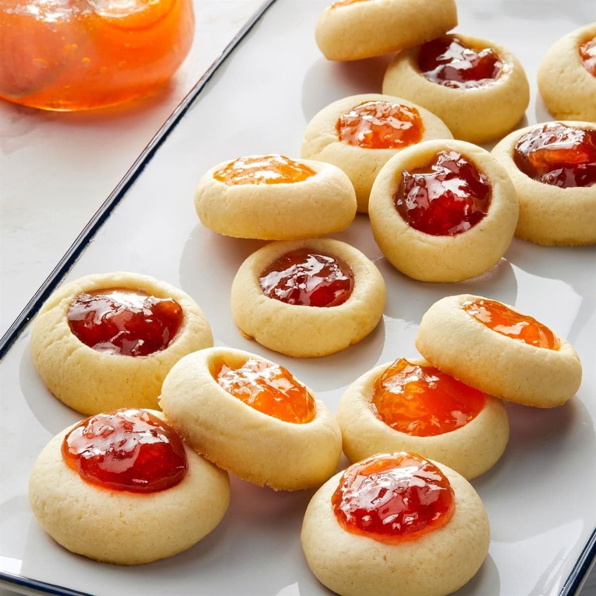 Classic Jam Thumbprint Cookies - Image