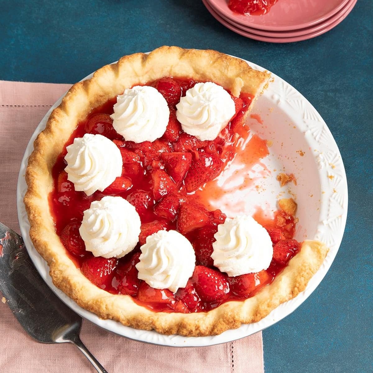 Fresh Strawberry Glaze Pie - Image