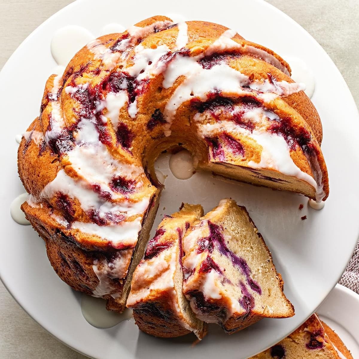 Lemon Blueberry Pound Cake - Image