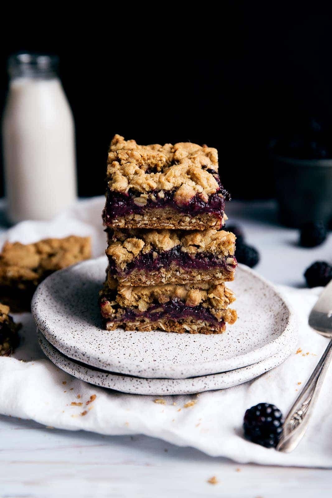 Blackberry Crumble Bars - Image