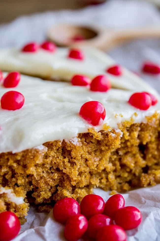 Pumpkin Spice Bars with Cream Cheese Frosting - Image