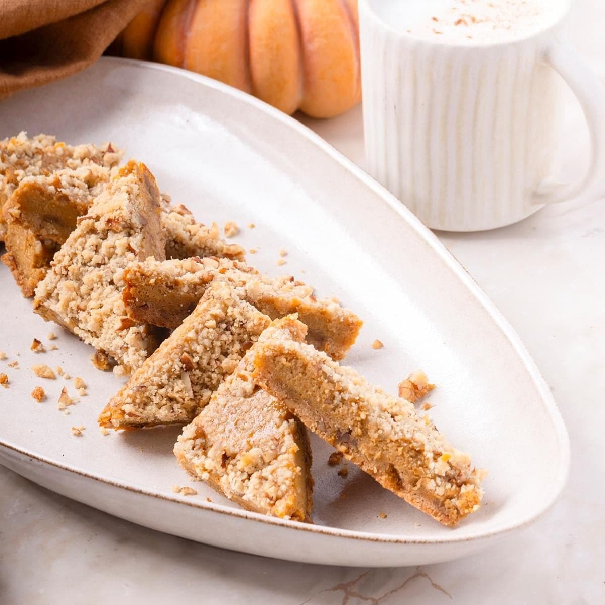 Pumpkin Cheesecake Bars - Image