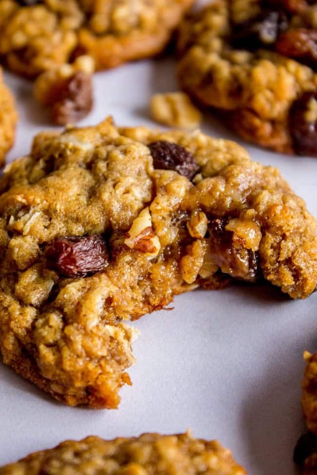 Soft and Chewy Oatmeal Raisin Cookies - Image