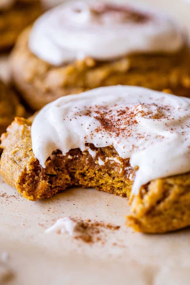 Soft Pumpkin Cookies with Brown Butter Icing - Image