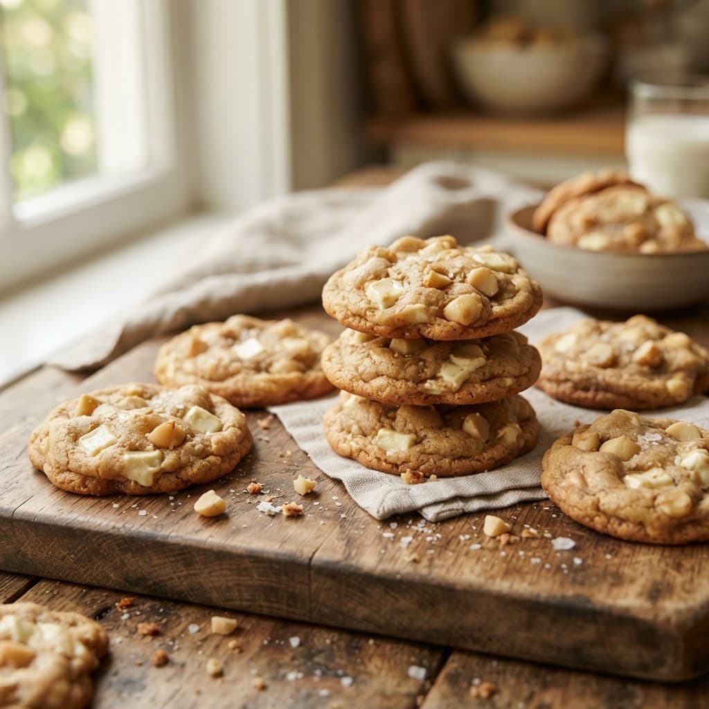 White Chocolate Macadamia Nut Cookies - Image