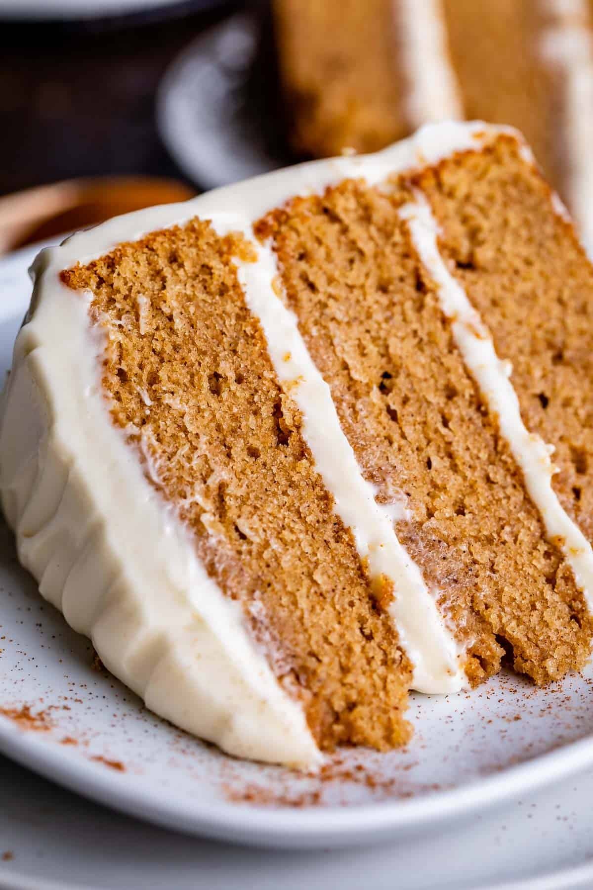 Homemade Spice Cake with Cream Cheese Frosting - Image