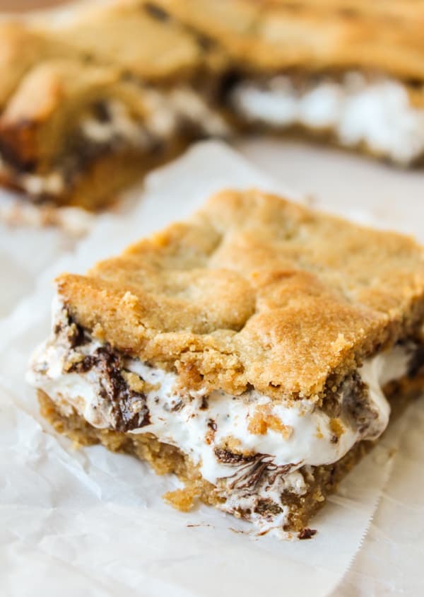 Gooey Peanut Butter S'mores Bars - Image