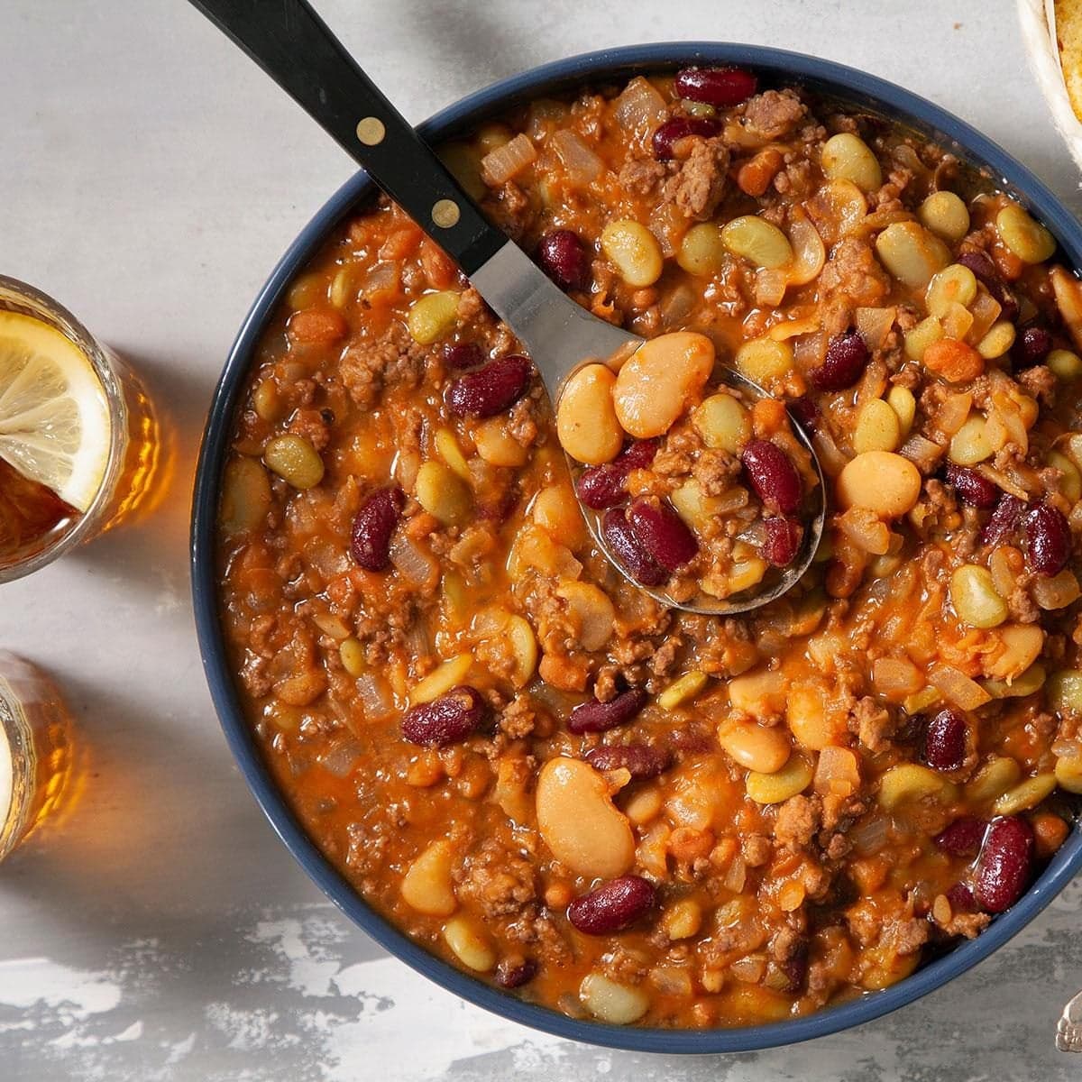Slow-Cooker Cowboy Calico Beans - Image