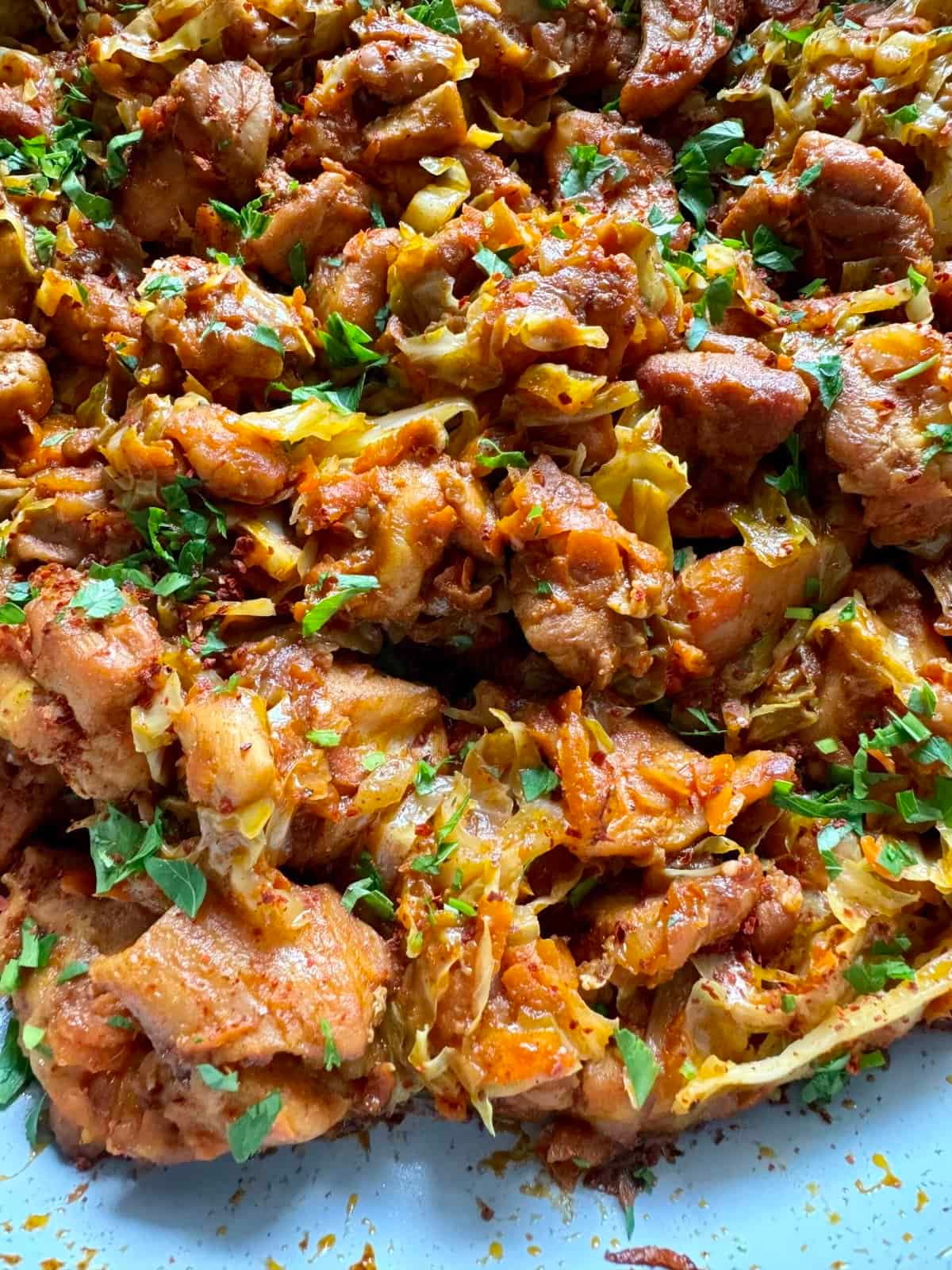 Skillet Chicken and Cabbage - Image