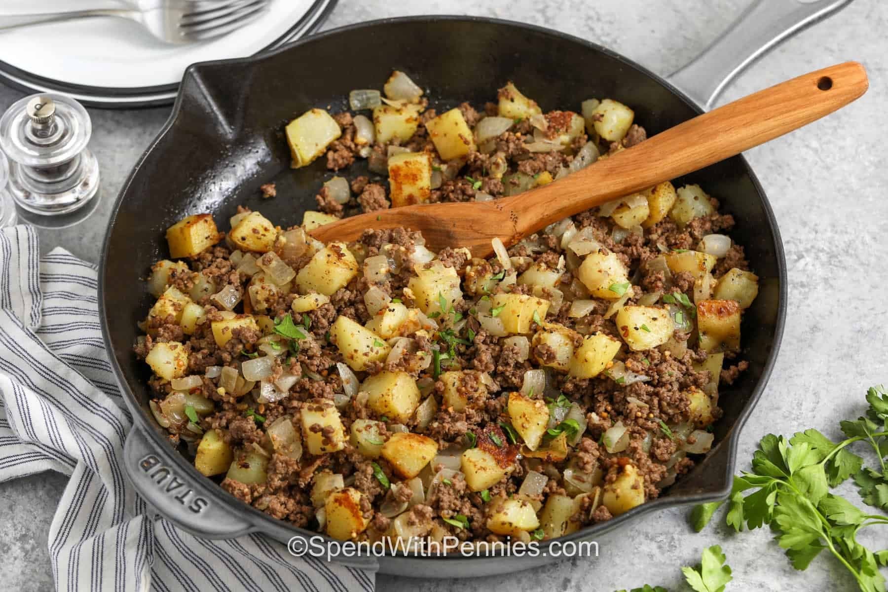 Ground Beef and Potato Skillet - Image