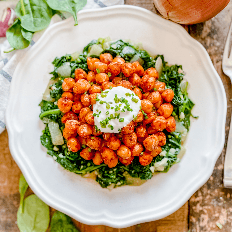 Espinacas con Garbanzos (Spanish Spinach and Chickpeas) - Image