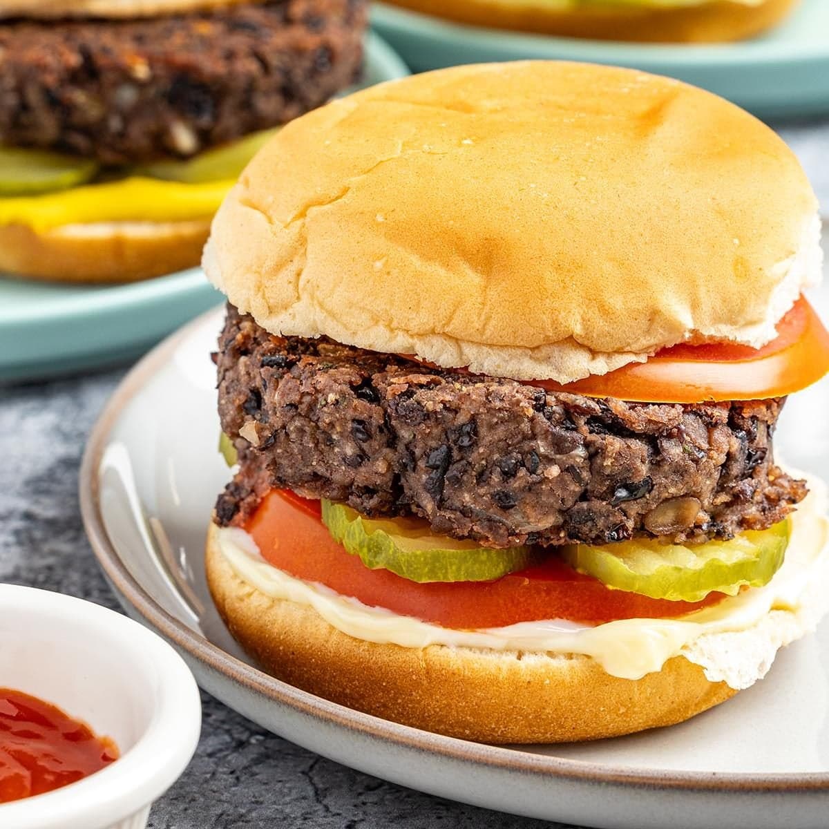 Pantry Black Bean Burgers - Image