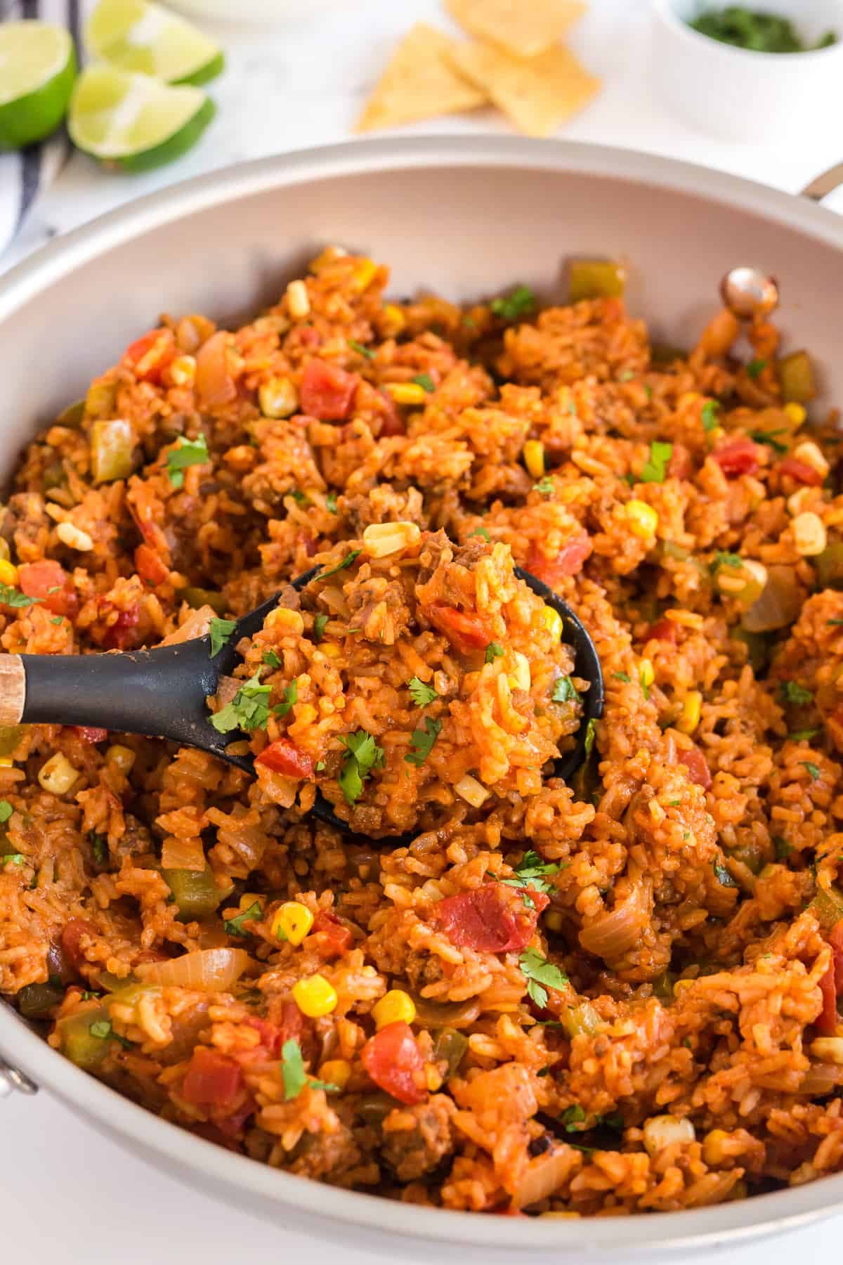 One-Pot Ground Beef Spanish Rice - Image