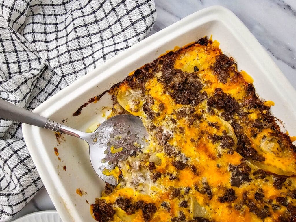 Cheesy Hamburger Potato Casserole - Image