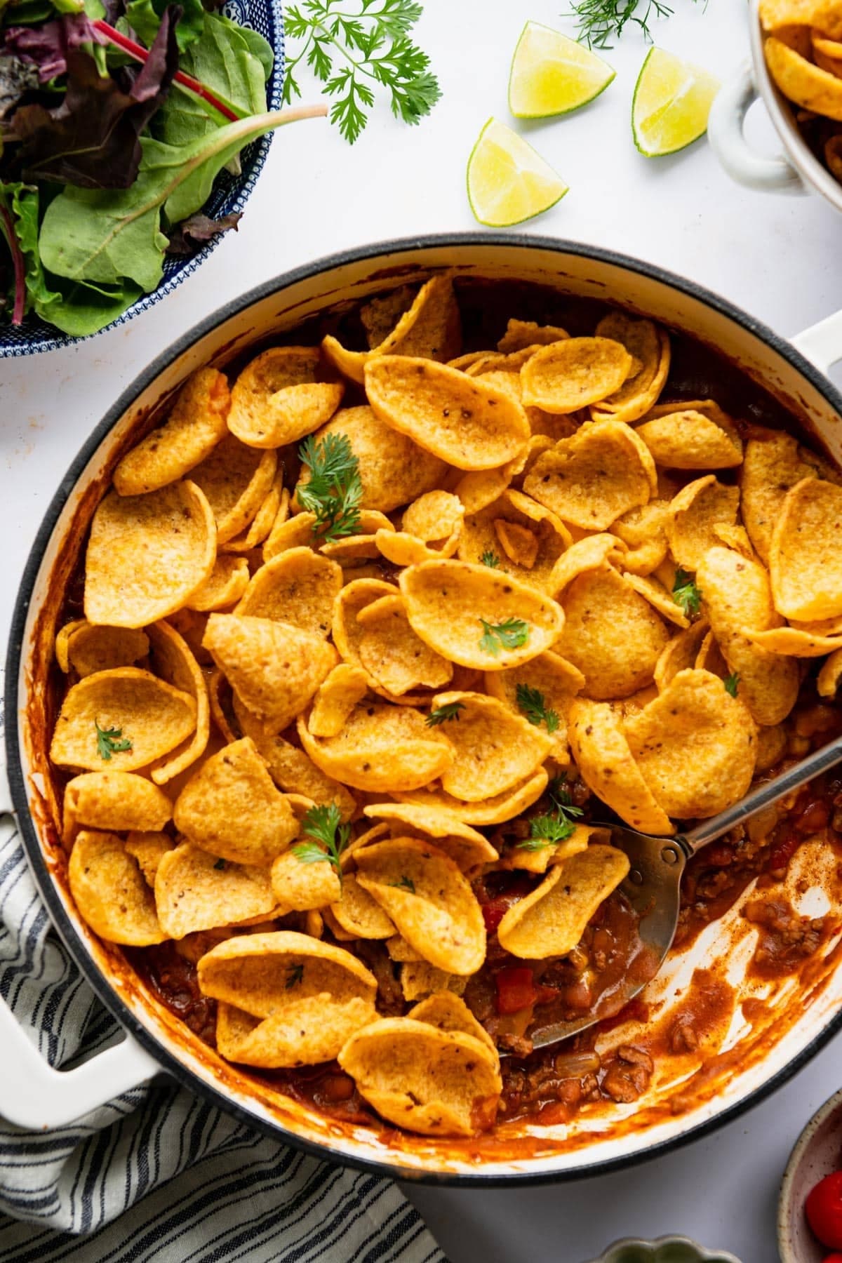 One-Skillet Frito Chili Pie - Image