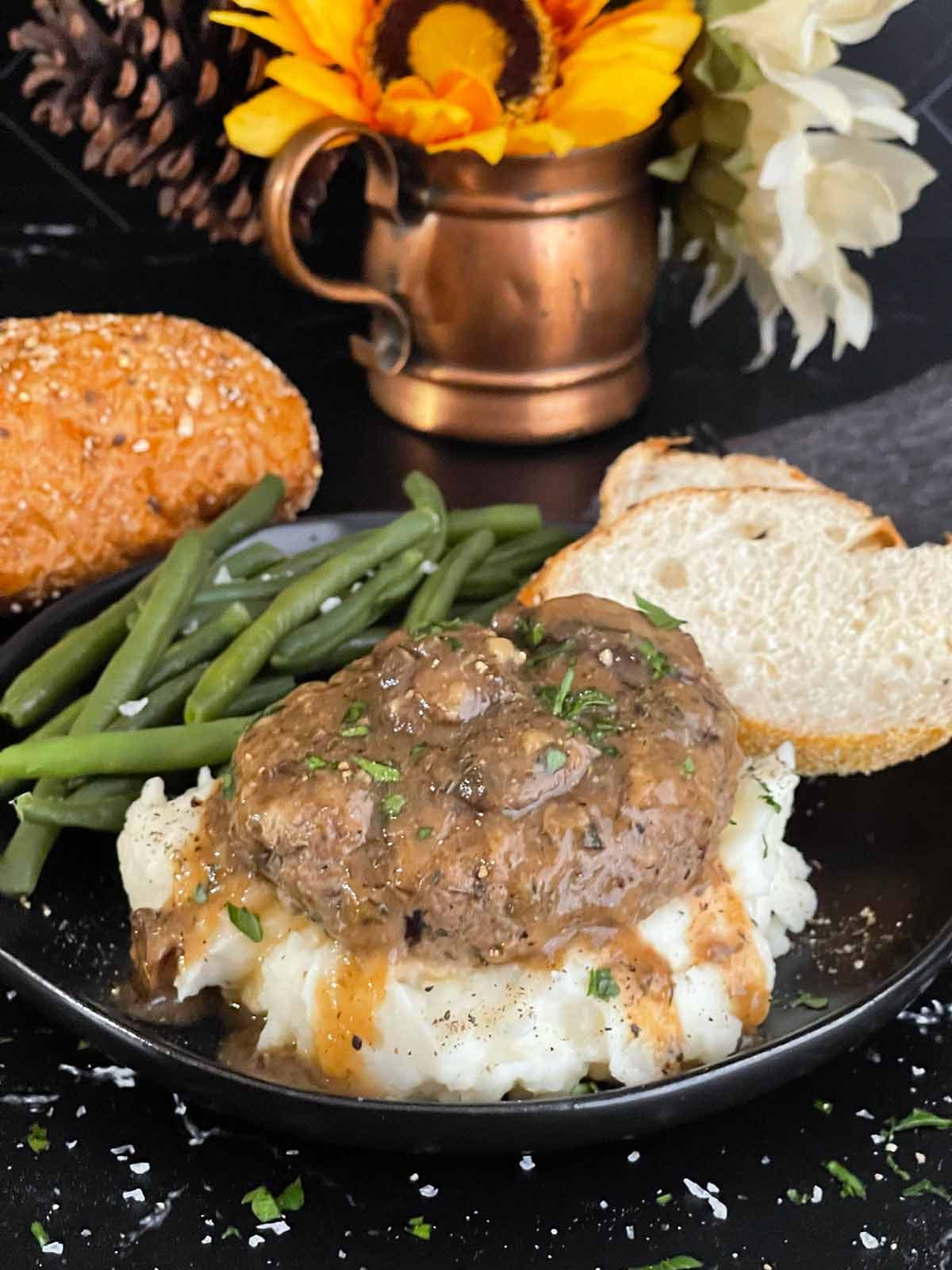 Skillet Salisbury Steak with Mushroom Gravy - Image