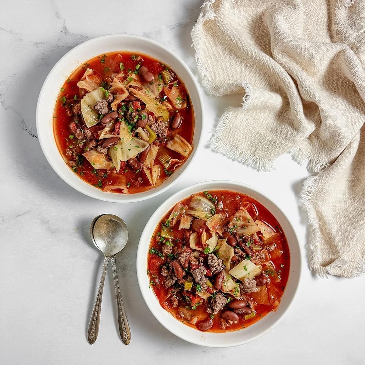 Hearty Beef and Cabbage Soup - Image