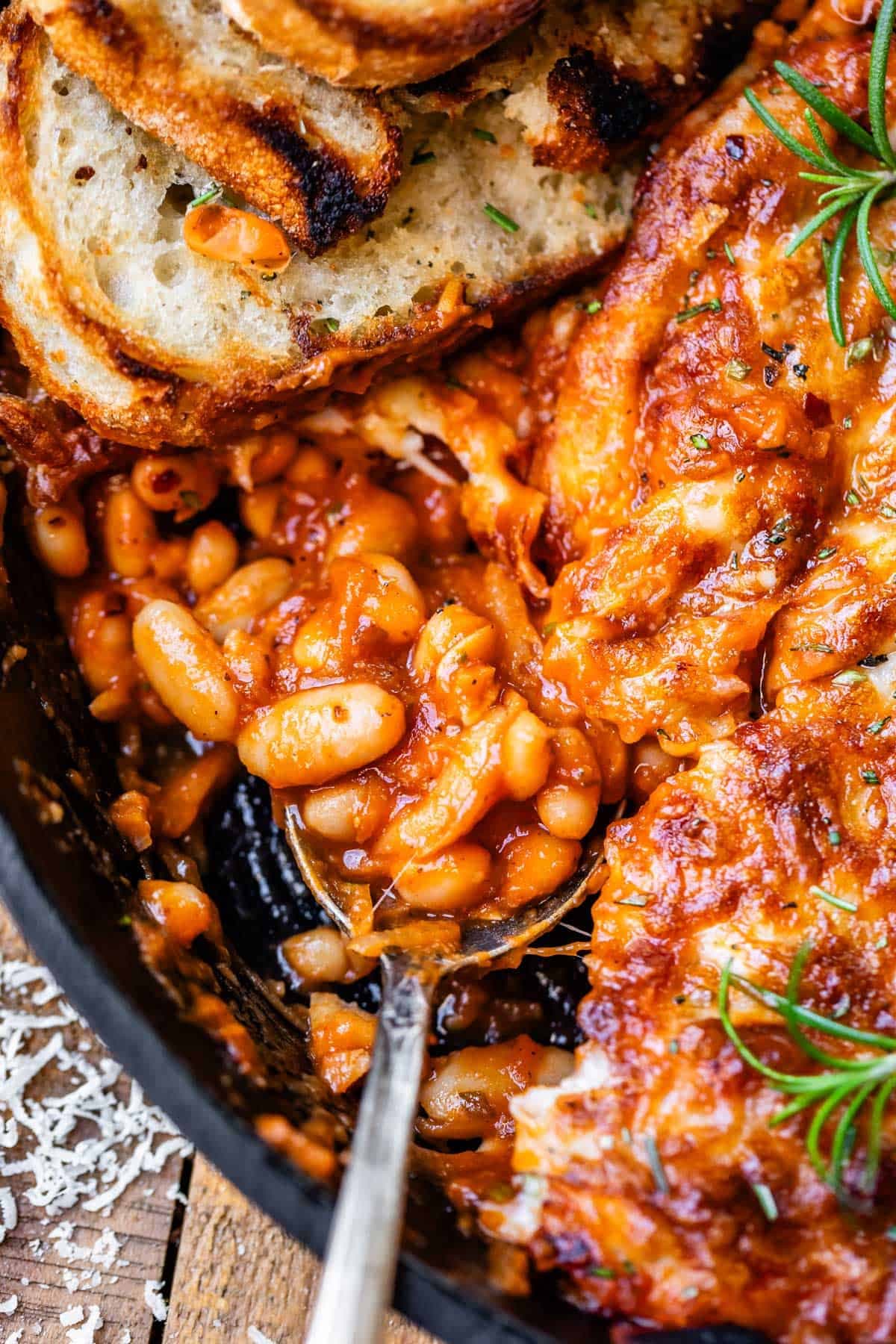 Cheesy White Bean Tomato Bake - Image
