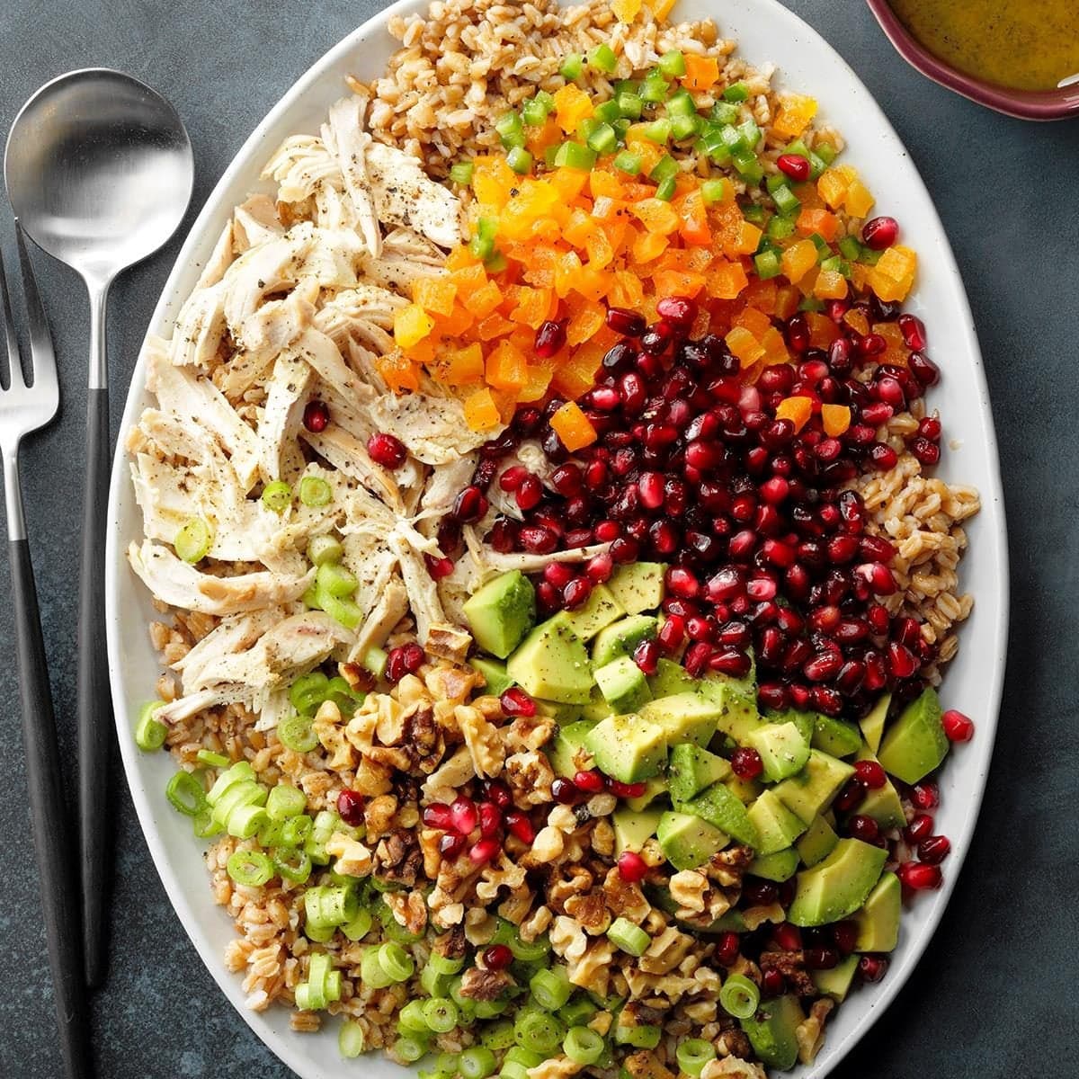 Pomegranate Chicken and Farro Salad - Image