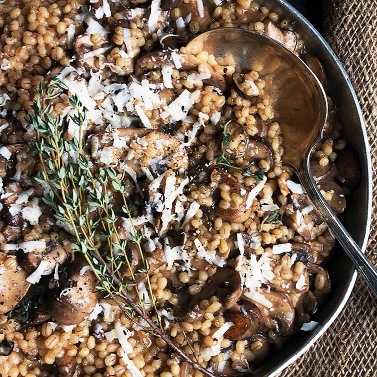 Mushroom Barley Risotto - Image