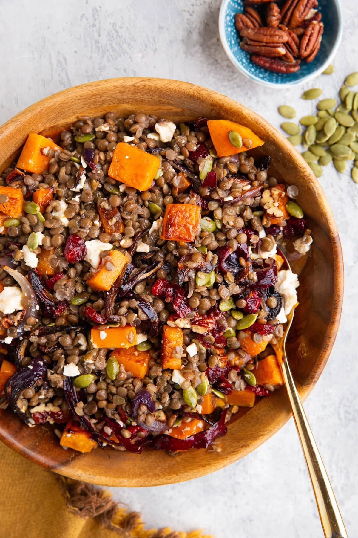 Roasted Butternut Squash Lentil Salad - Image