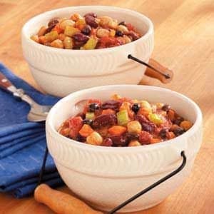 Rustic Three-Bean Vegetable Stew - Image