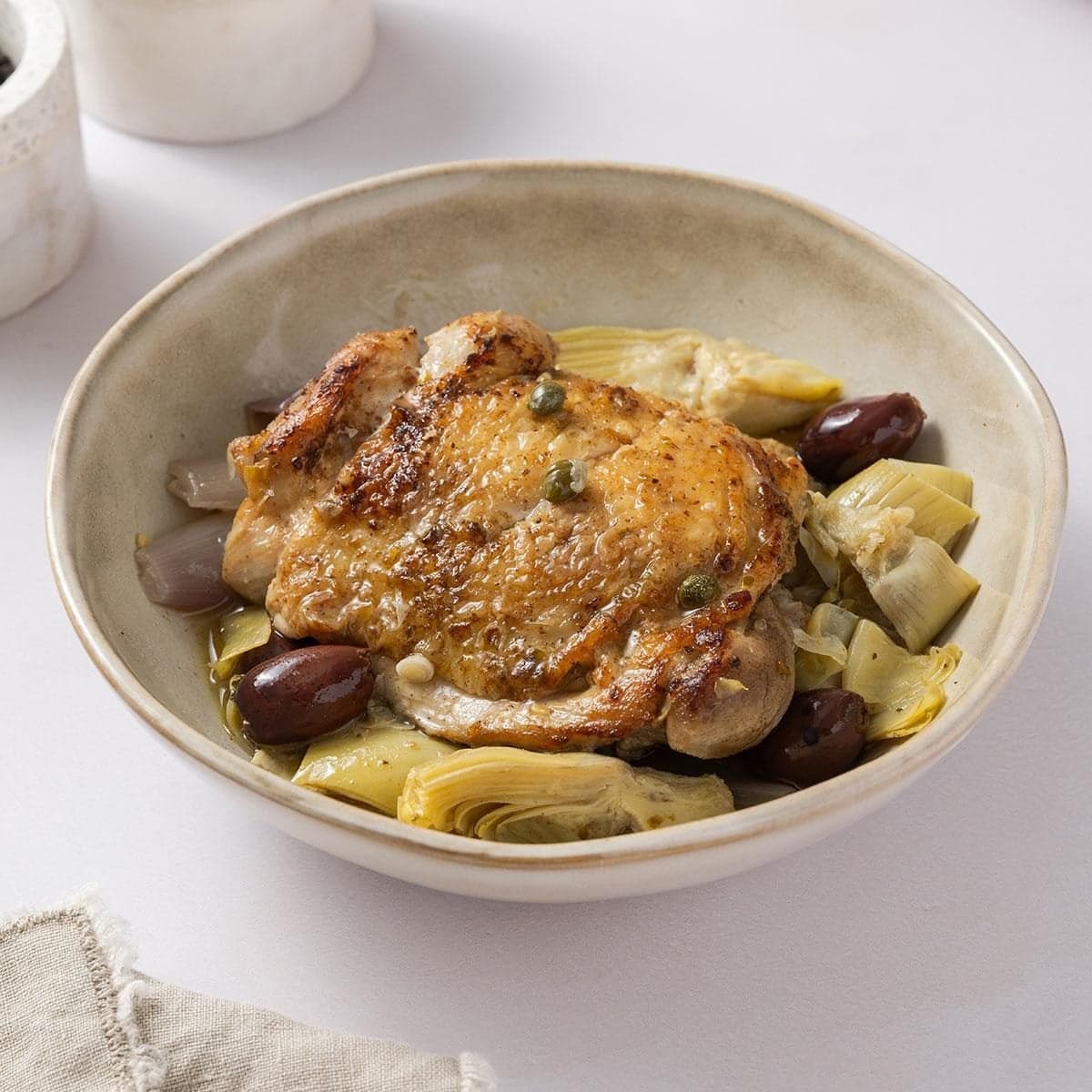 Mediterranean Braised Chicken Thighs - Image