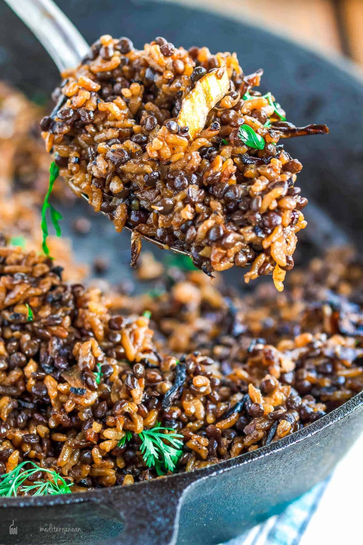 Mujadara (Lentils and Rice with Crispy Onions) - Image