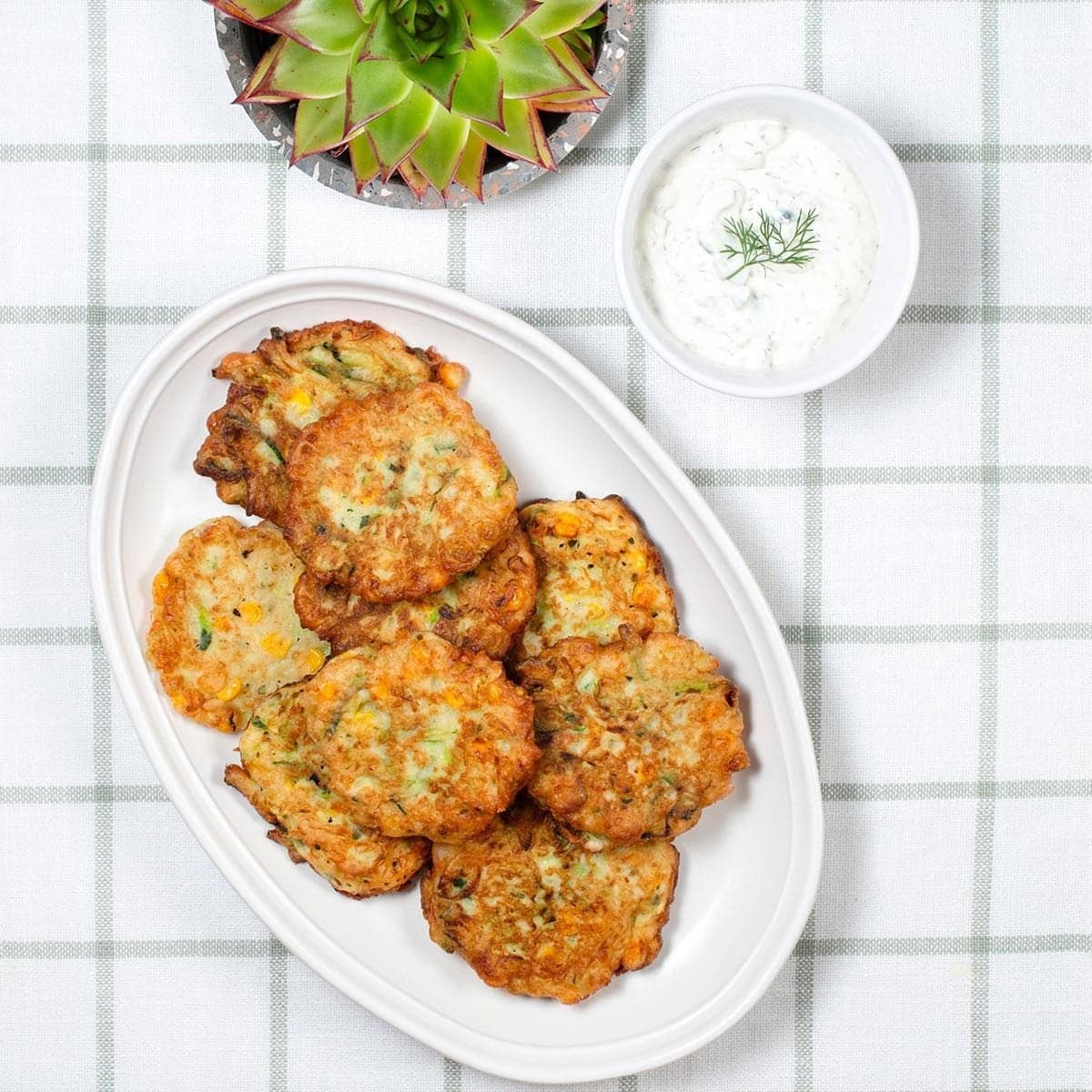 Crispy Zucchini Corn Fritters - Image