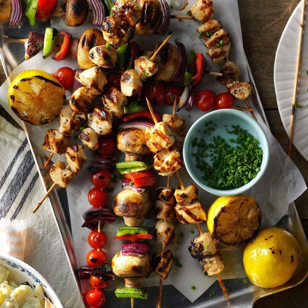 Spicy Lemon Chicken Kabobs - Image