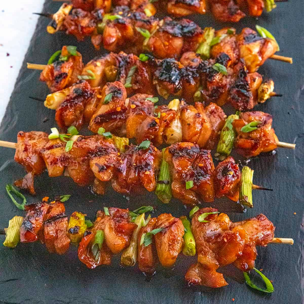 Grilled Chicken Yakitori Skewers - Image